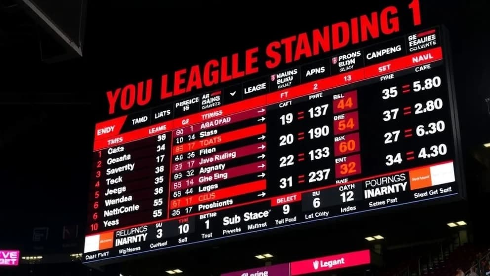 Bencas poängställning denna säsong