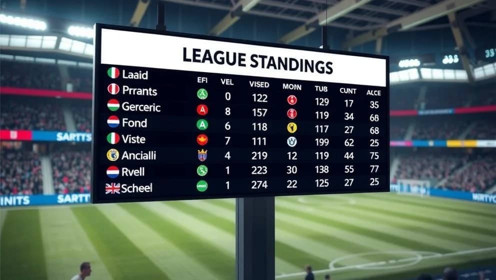 Poängställningen i Ligue 2 denna säsong