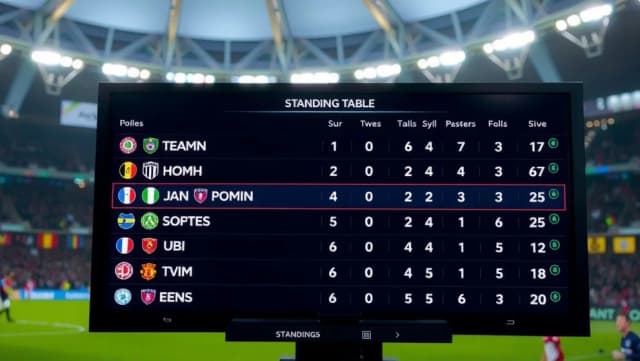 Serie A poängställning just nu