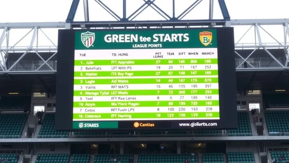 Sporting Lissabons poängställning denna säsong